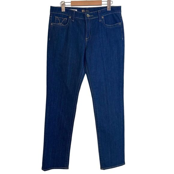 Kut From The Kloth Stevie Straight Leg Mid Rise Dark Wash Jeans Size 10 - Picture 1 of 9